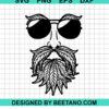 Marijuana Beard Dad Svg