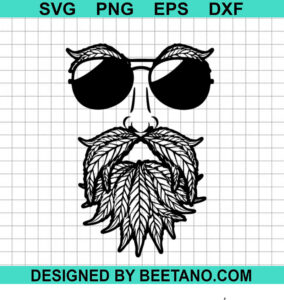 Marijuana Beard Dad Svg