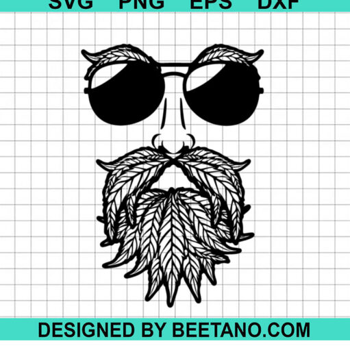Marijuana Beard Dad SVG