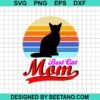 Retro Best Cat Mom Svg