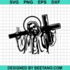 Funny Jesus With Cross Svg