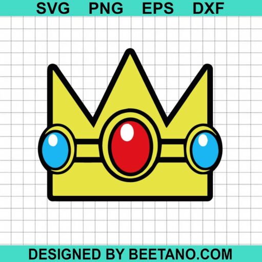 Princess Peach Crown Svg