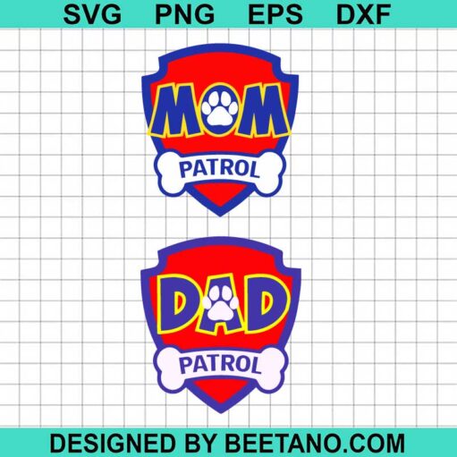 Dad And Mom Paw Patrol Logo Svg