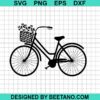 Bicycle With Floral Svg