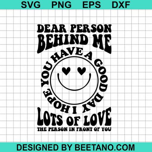 The Person In Front Of You Svg