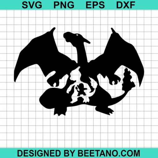 Pokemon Charizard Evolution Svg