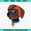 Zuma Paw Patrol Face Svg