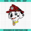 Marshall Paw Patrol Face Svg