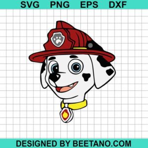 Marshall Paw Patrol Face Svg