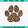 Leopard Dog Paw Svg