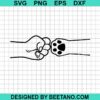 Fist Bump With Dog Svg