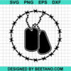 Military Dog Tag Svg