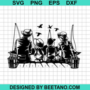 Family Fishing Svg