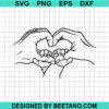Parents And Kids Hands In Heart Svg