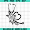 Floral Stethoscope Svg
