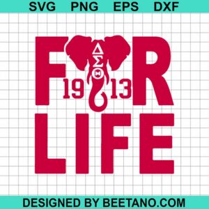Delta Sigma Theta 1913 For Life Svg