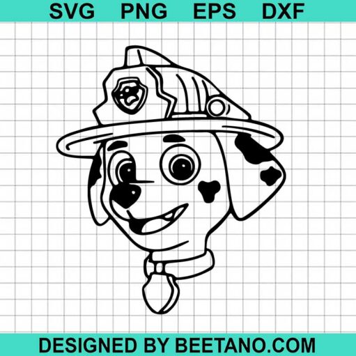 Paw Patrol Marshall Face Svg