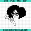 Afro Skull Smoking Joint Svg