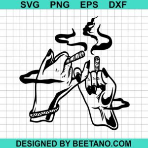Friends Hands Smoking Weed Svg