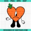 Bad Bunny Sad Heart Carrot Svg