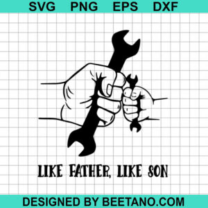 Like Father Like Son Fist Bump Svg