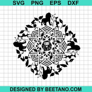 Mandala Lion King Svg