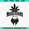 Marijuana Dad Beard Svg