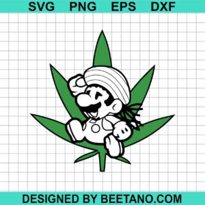 Super Mario Weed Leaf Svg