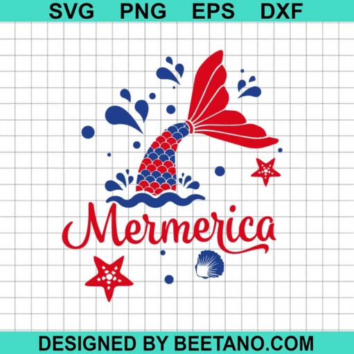 4th Of July Mermaid Svg