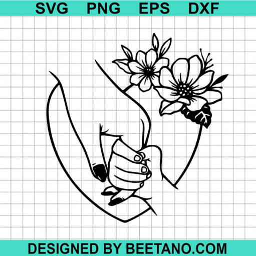 Mother And Son Holding Hand Svg