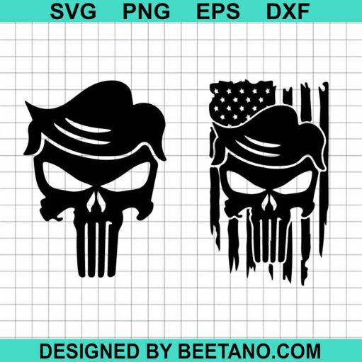 Trump Punisher Skull Svg