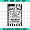 Donald Trump 100% Maga Svg