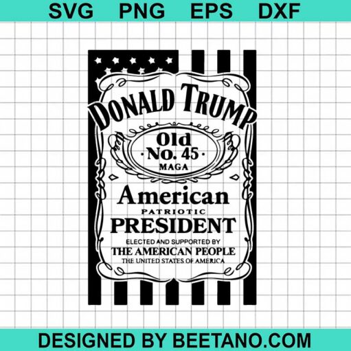 Donald Trump 100% Maga Svg