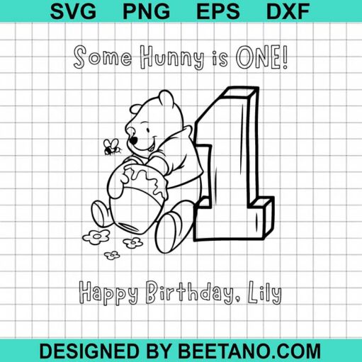 Winnie The Pooh 1St Birthday Svg