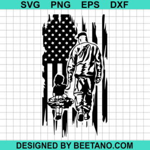 Us Military Dad And Daughter Svg