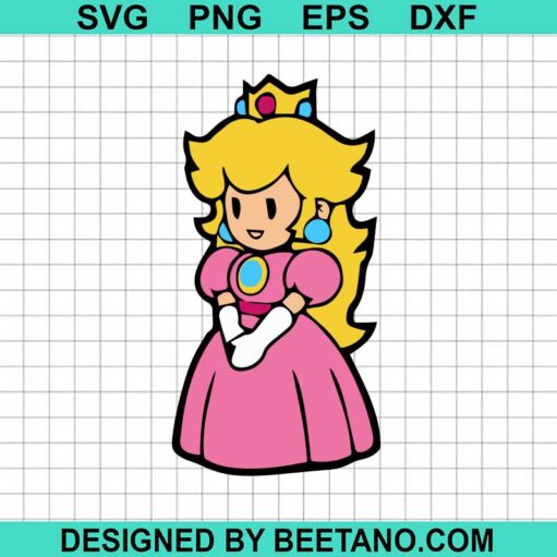 Princess Peach Svg