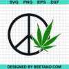 Marijuana Peace Sign Svg