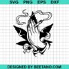 Cannabis Praying Hands Svg
