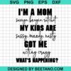 I'M A Mom Classy Bougie Ratchet Svg