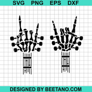 Skeleton Hand Guitar Holder Svg