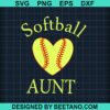 Softball Aunt Svg