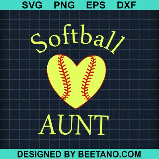 Softball Aunt SVG