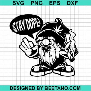 Gnome Smoking Weed Svg