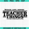 Teacher Things Svg