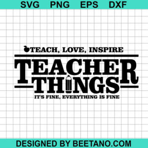 Teacher Things Svg