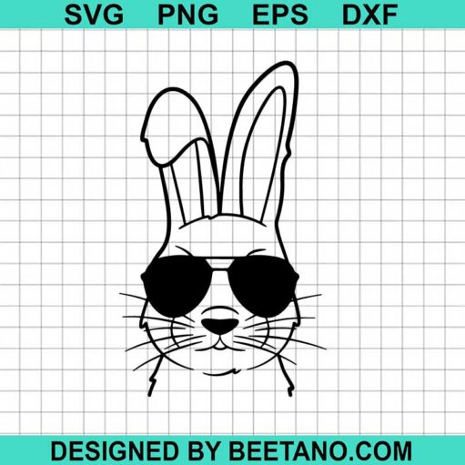 Rabbit With Sunglasses Svg