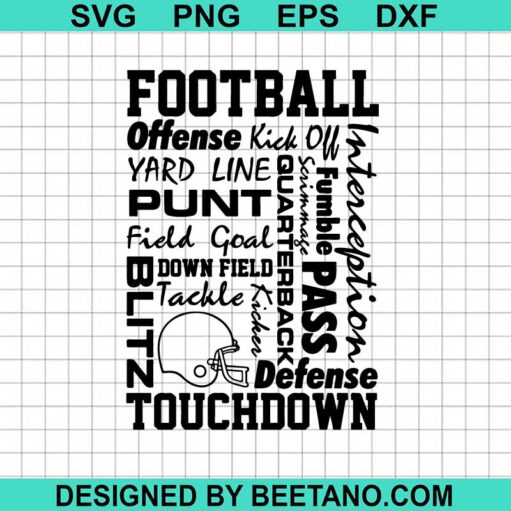 Football Touchdown Svg