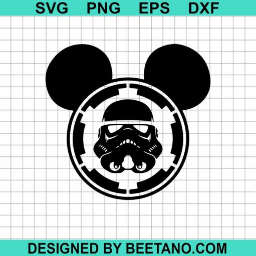 Stormtrooper Mickey Mouse Svg