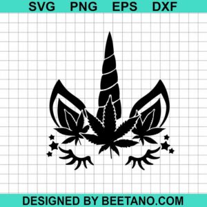 Weed Unicorn Svg
