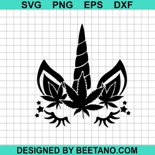 Weed Unicorn Svg